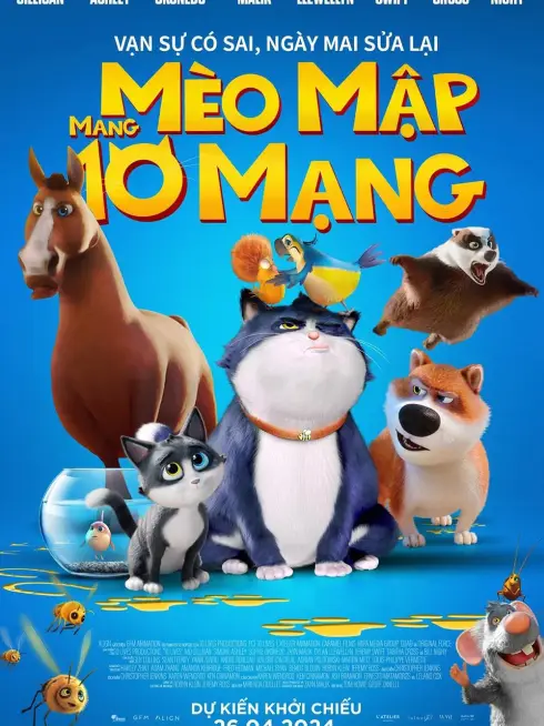 Phim Mèo Mập Mang 10 Mạng - 10 Lives (2024)
