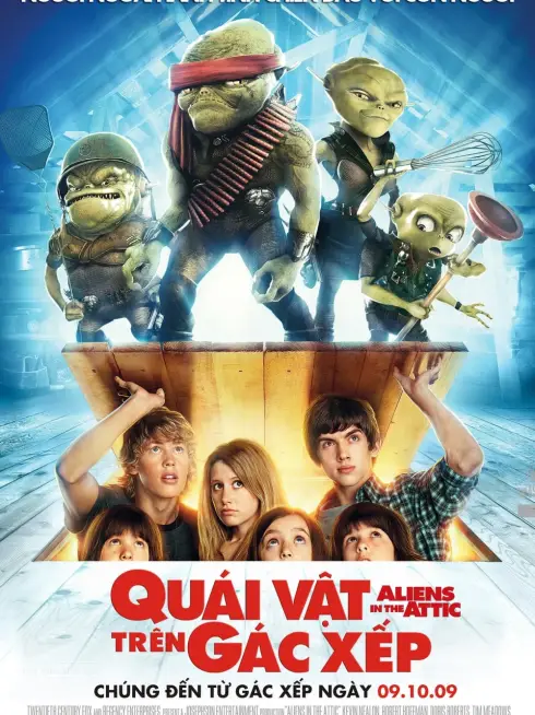 Phim Quái Vật Trên Gác Xếp - Aliens in the Attic (2009)