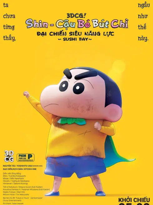 Shin - Cậu Bé Bút Chì 31: Đại Chiến Siêu Năng Lực ~ Sushi Bay ~