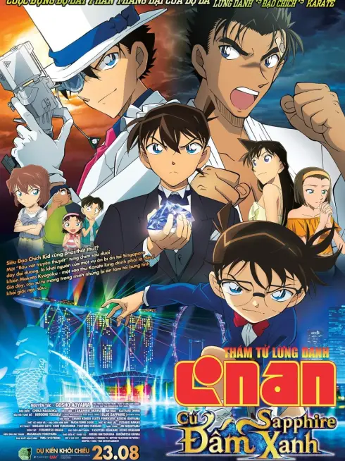 Phim Thám Tử Lừng Danh Conan 23: Cú Đấm Sapphire Xanh - Case Closed: The Fist of Blue Sapphire (2019)